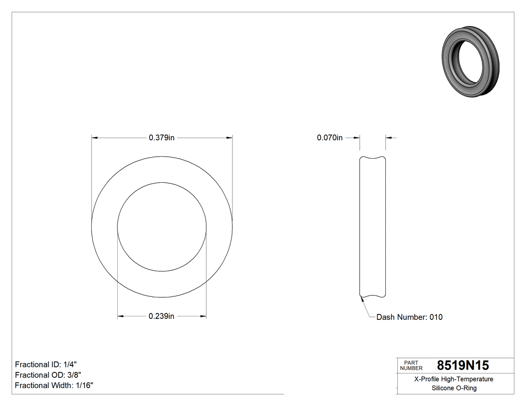 Technical drawing - 8519N15